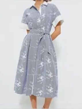 NWT Tuckernuck Blue Embroidered Kate Dress
